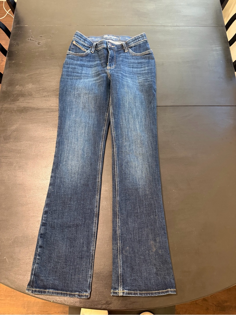 Wrangler Women’s Dark Blue Flared Jeans, never worn!